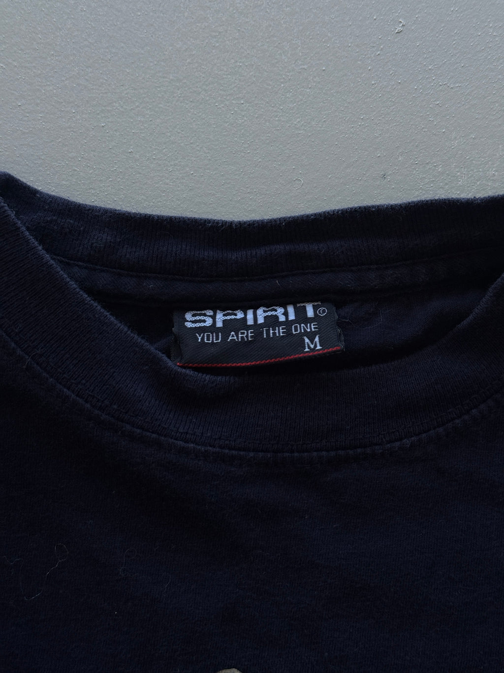 Navy Spirit Y2K Vintage Skate Graphic T-Shirt - Small