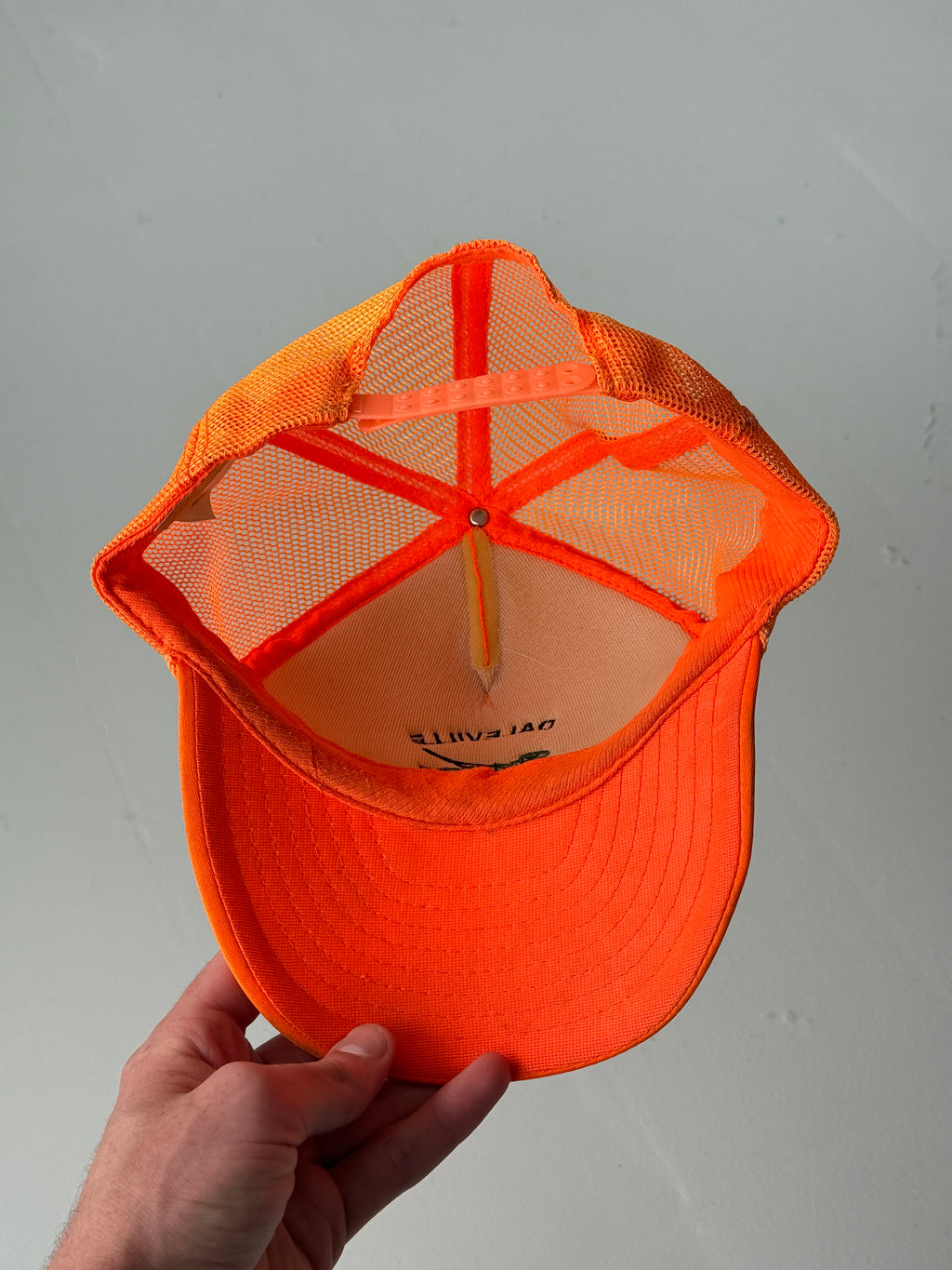 Neon Orange Daleville Skeet Club Vintage Foam and Mesh SnapBack Trucker Cap