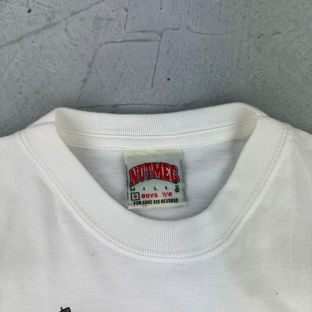 White Vintage Chicago Bulls NBA Baby T-shirt - Small Size 6/8