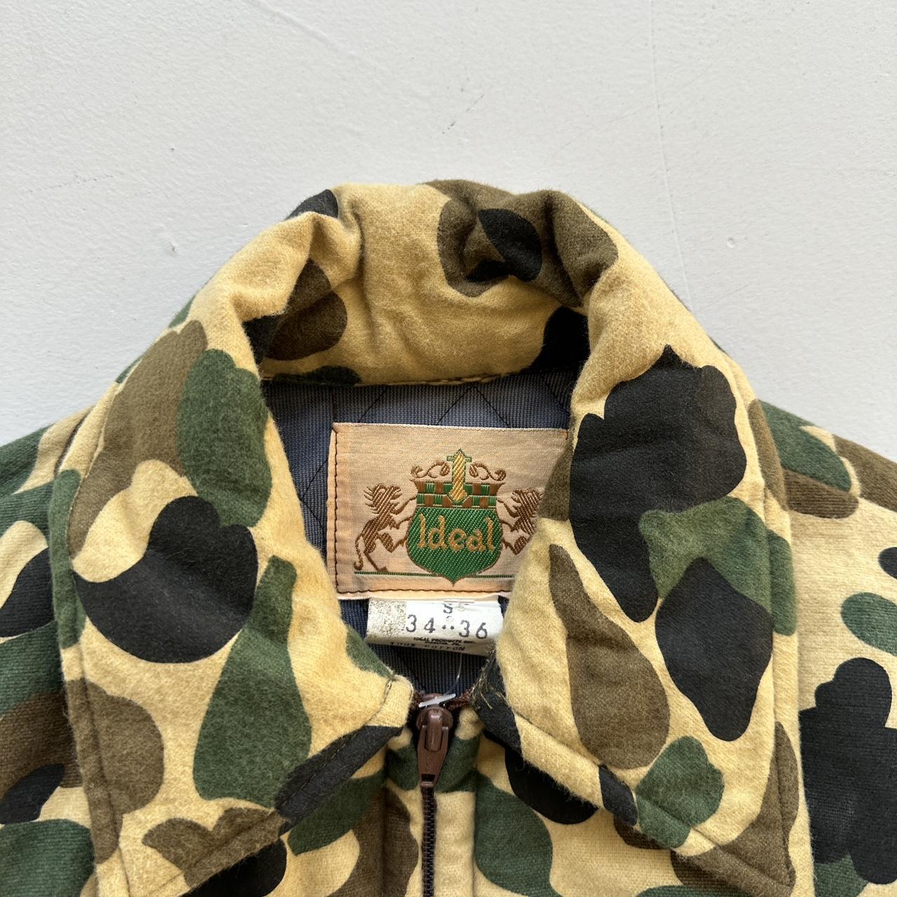 Felt Padded Camo Military 1970s/80s Overshirt - Small