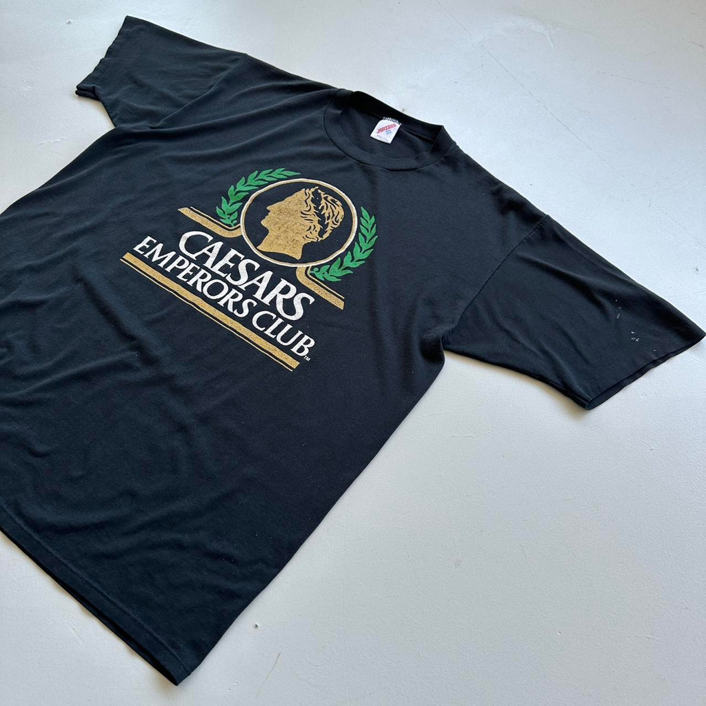 Caesars Casino Black 90s Vintage T-shirt - XL