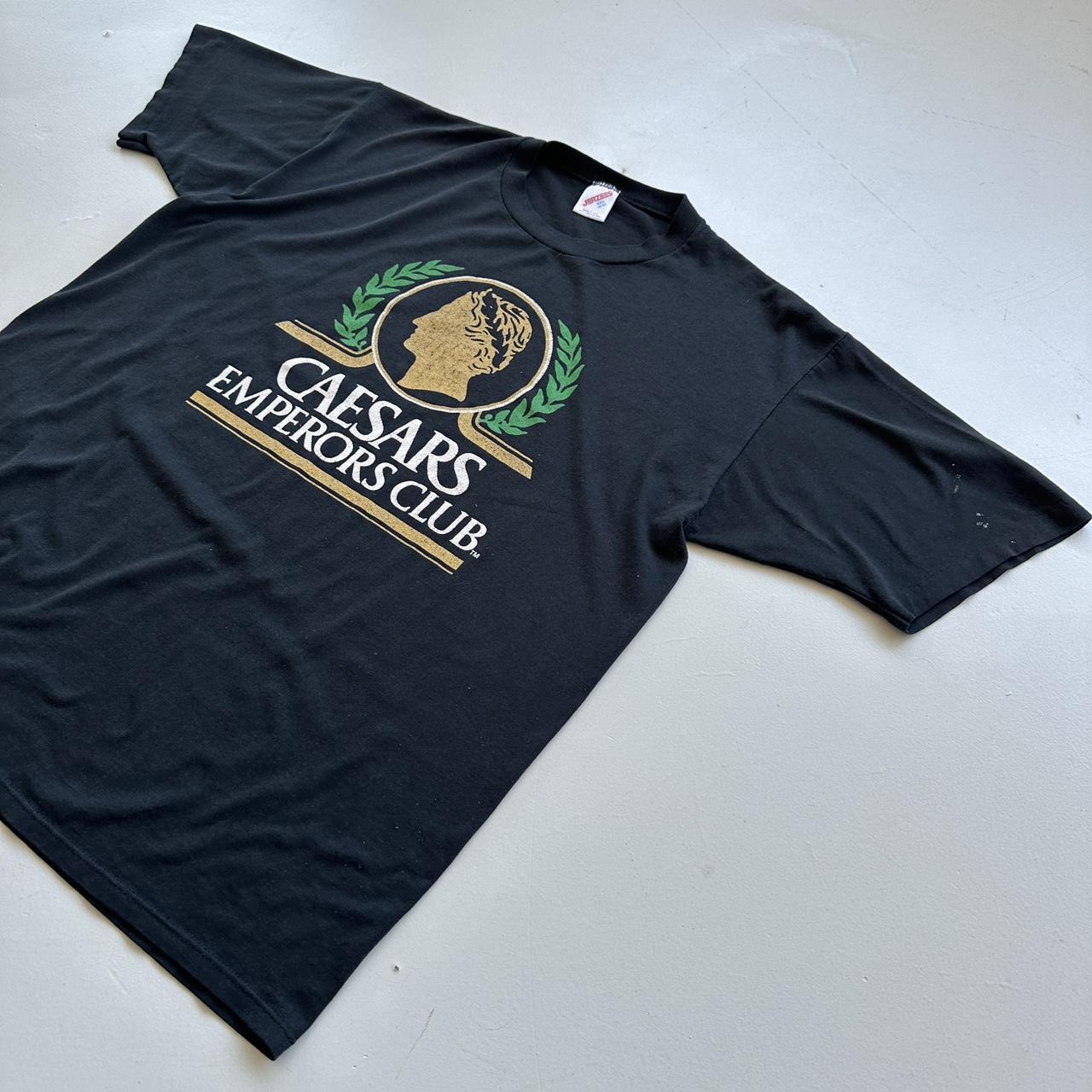 Caesars Casino Black 90s Vintage T-shirt - XL