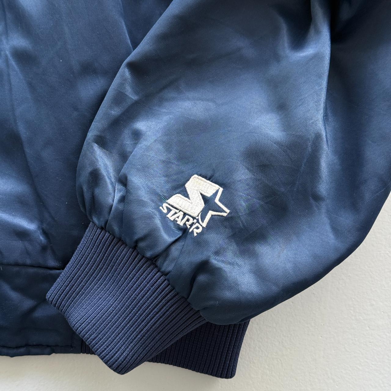 Navy 90s San Diego Padres Starter Diamond Collection Satin Dugout Varisty Jacket - Medium