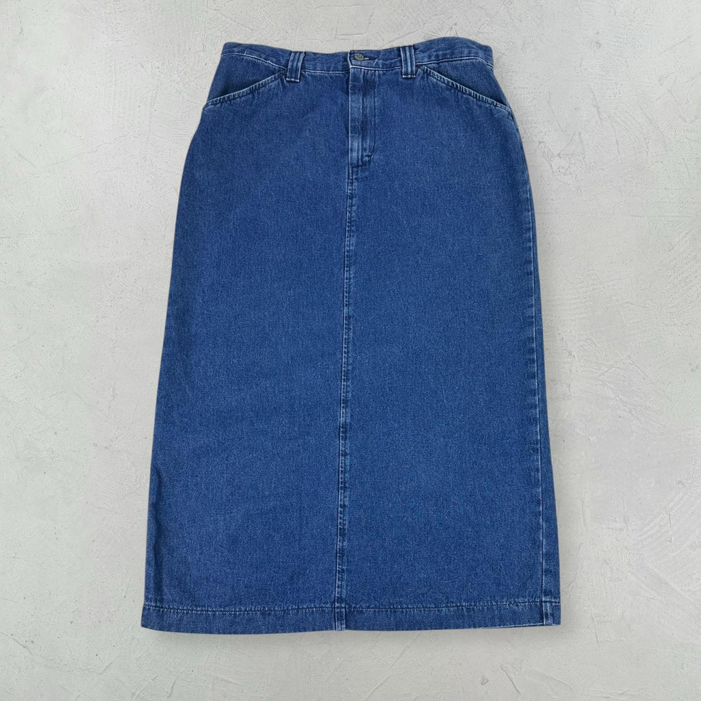 Riders Navy Denim Vintage Maxi Skirt - 14 W32 L33