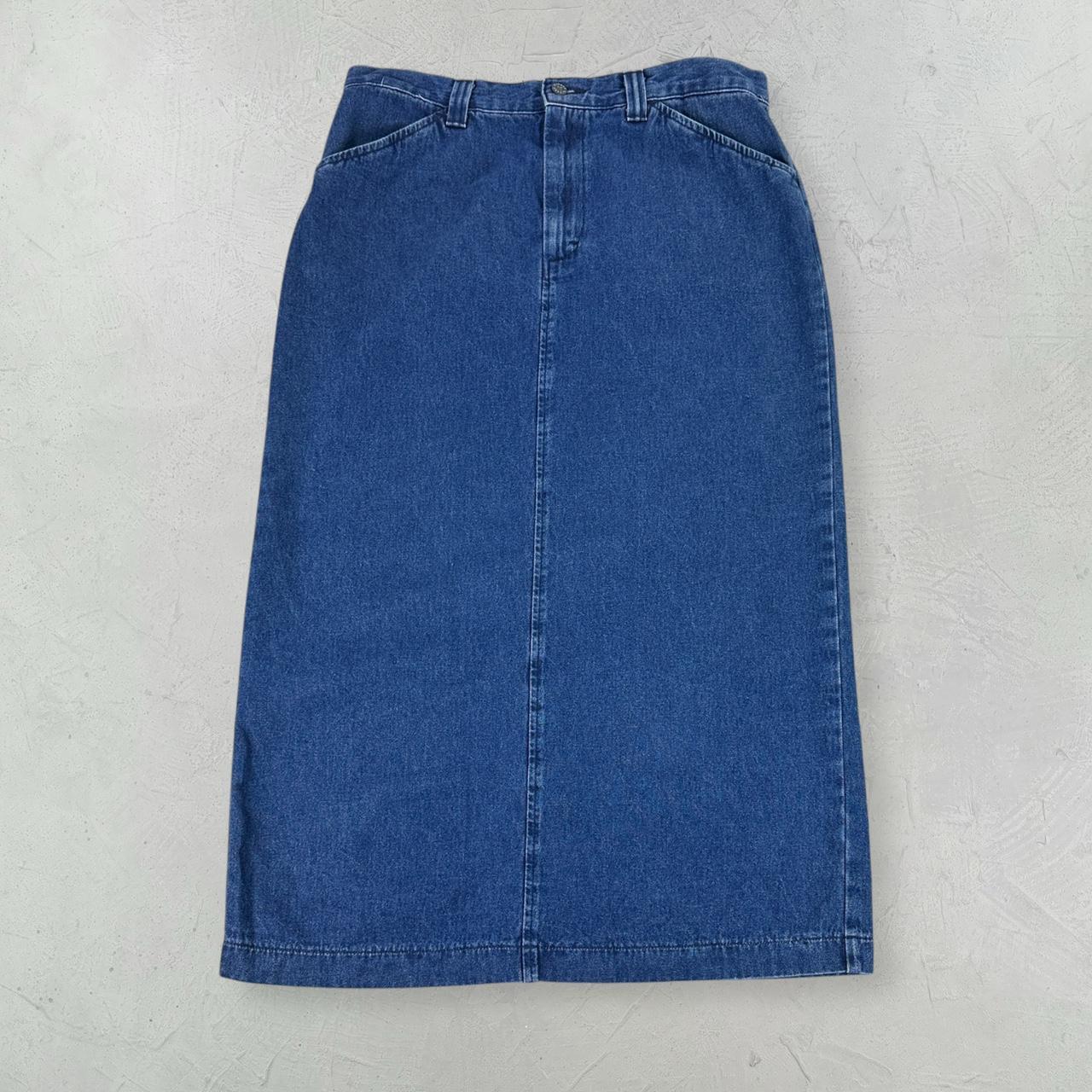 Riders Navy Denim Vintage Maxi Skirt - 14 W32 L33