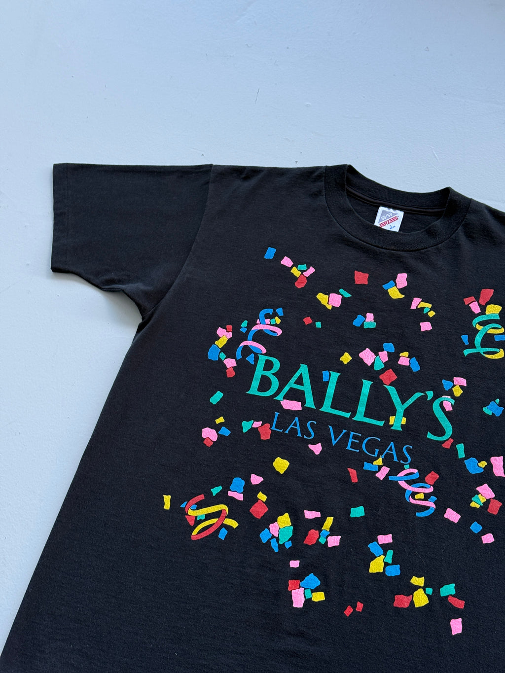 Black Bally's Las Vegas Casino 90's Vintage Single Stitch T-Shirt - Large
