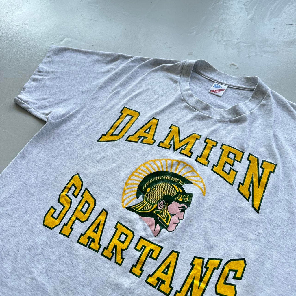 Grey Damien Spartans University Vintage 90's T-shirt - XL
