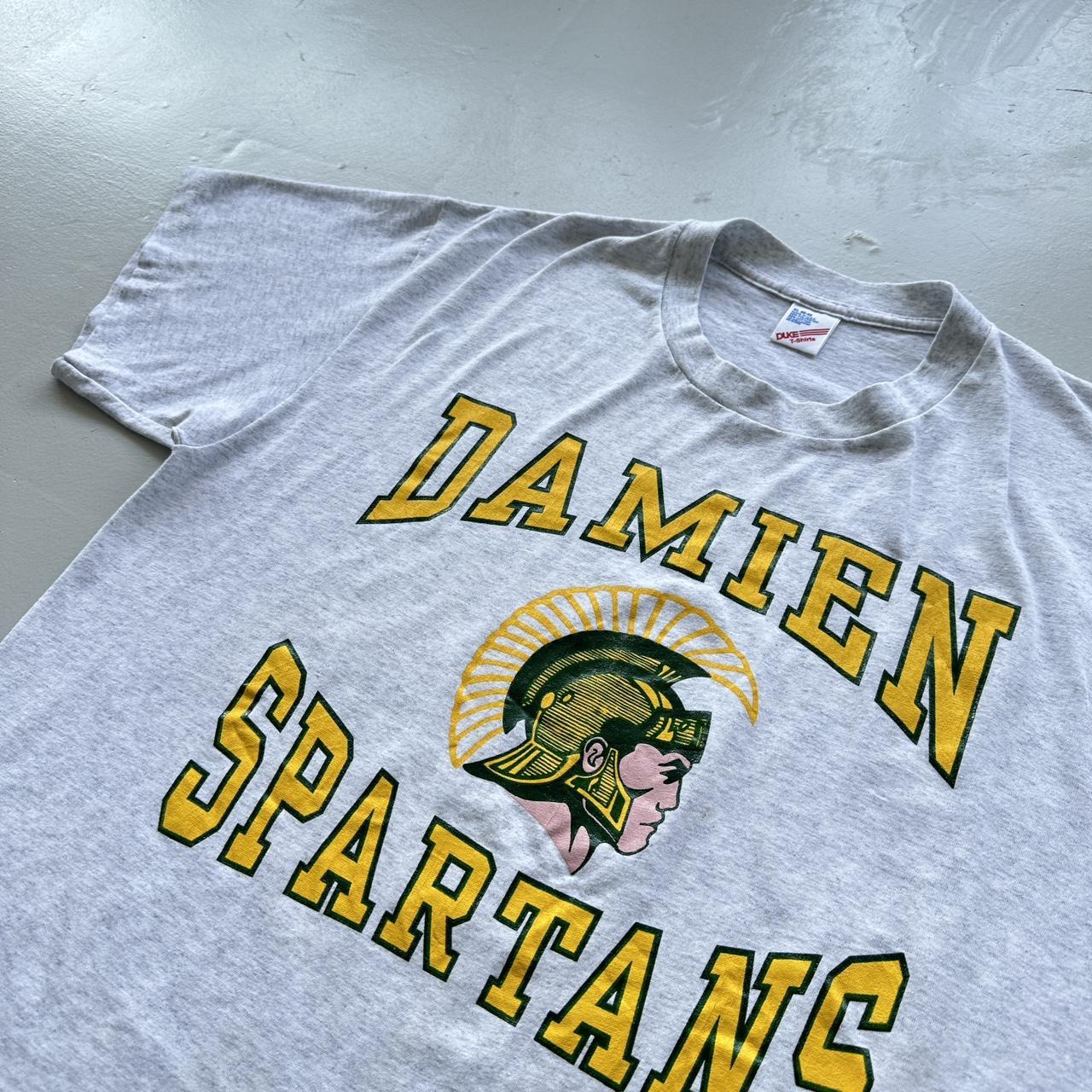 Grey Damien Spartans University Vintage 90's T-shirt - XL