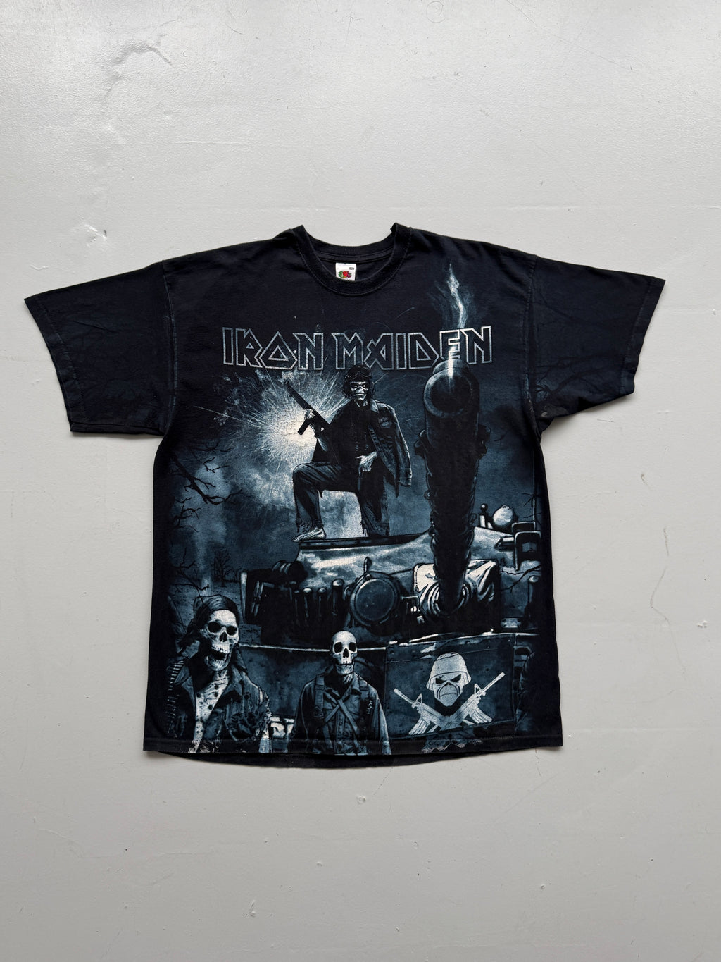 Black Iron Maiden A Matter of Life & Death 2000's Vintage Graphic T-Shirt