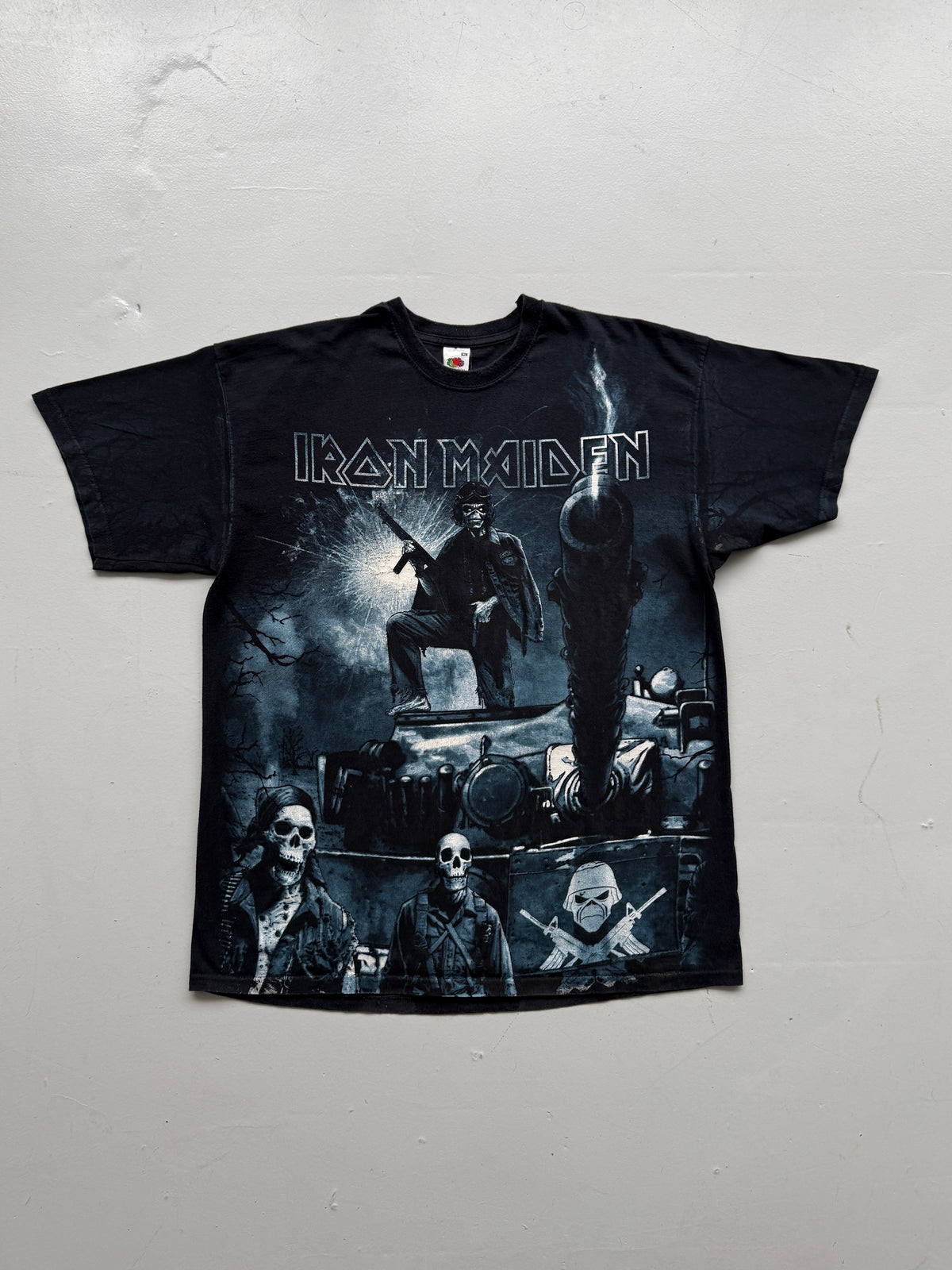 Black Iron Maiden A Matter of Life & Death 2000's Vintage Graphic T-Shirt