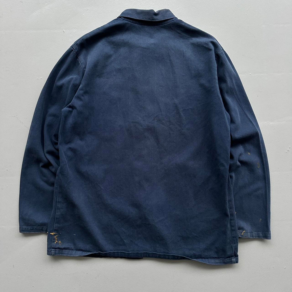 Faded Blue French Workwear 90’s Vintage Chore Jacket CH021 - Large