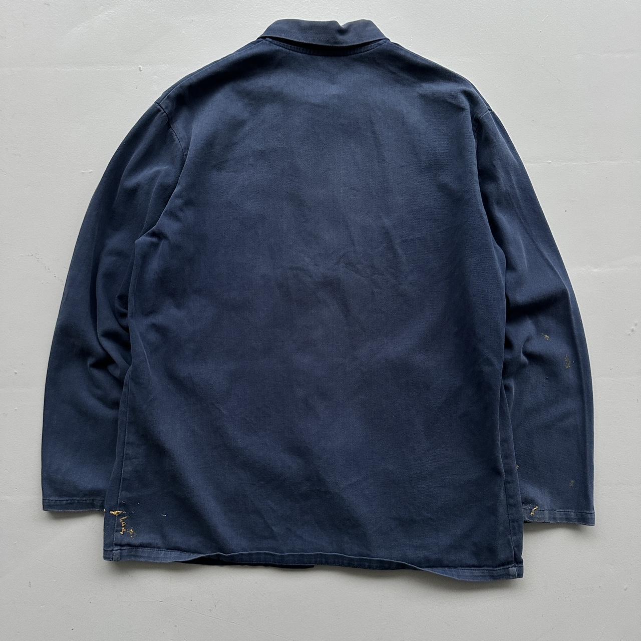 Faded Blue French Workwear 90’s Vintage Chore Jacket CH021 - Large