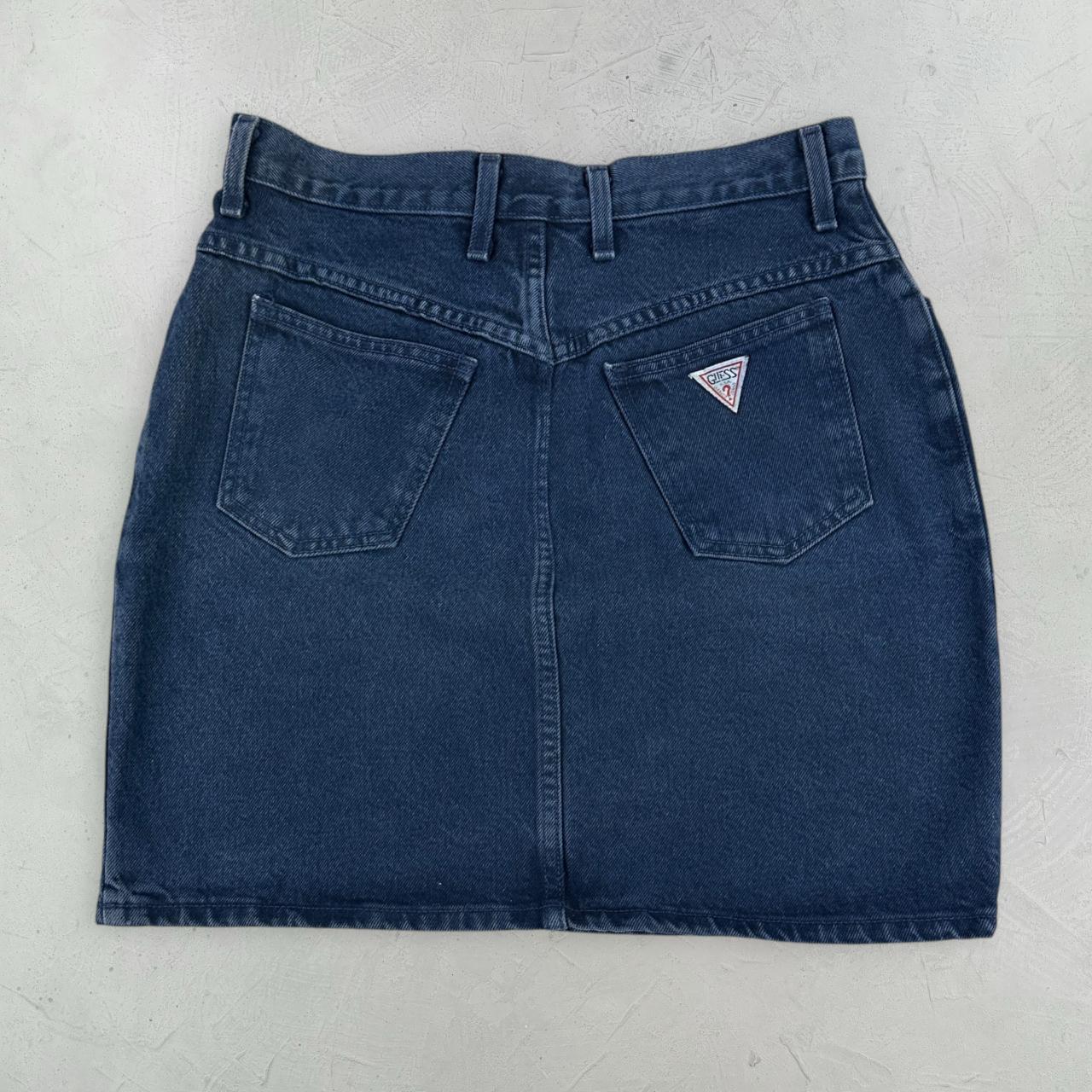 Guess Denim Over-dyed Vintage Skirt - W29 L18 Small