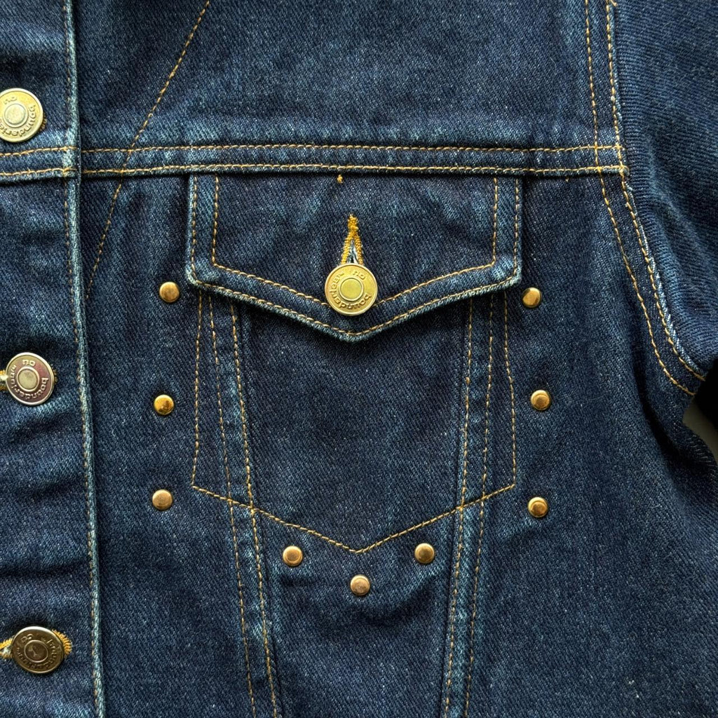 Boundaries Studded Denim Vintage Y2K Jacket - Womens Size 8