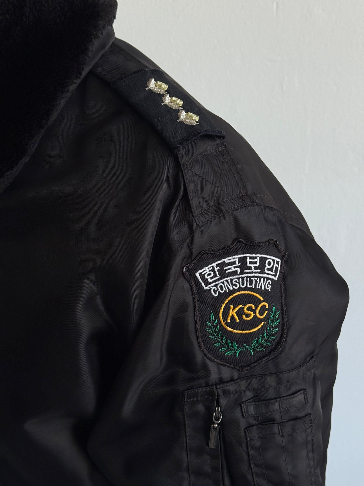 Kyung Shin Korean Security Vintage Bomber Jacket - Medium