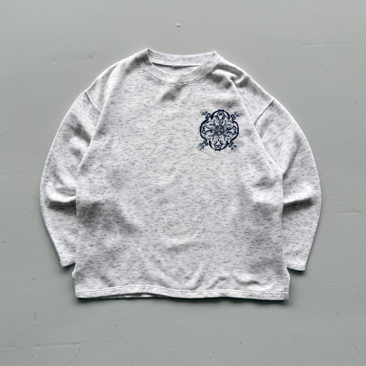 Grey Surfer 90’s Vintage Surf Style Sweatshirt - Medium