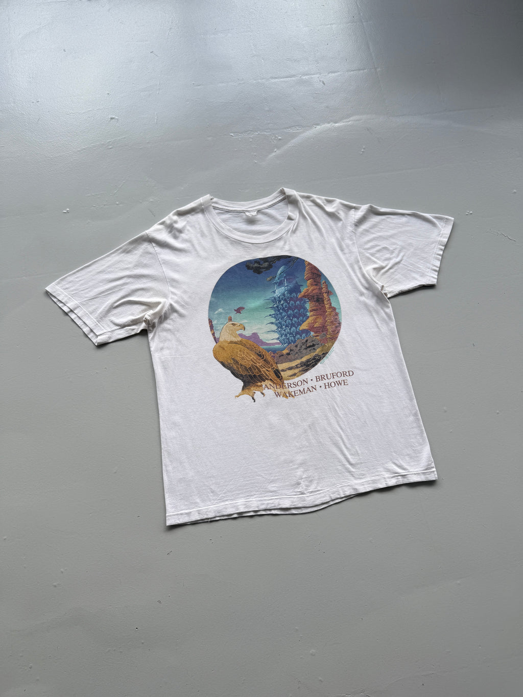 Anderson Bruford Wakeman Howe YES Tour 1989 Vintage Band T-Shirt - Large