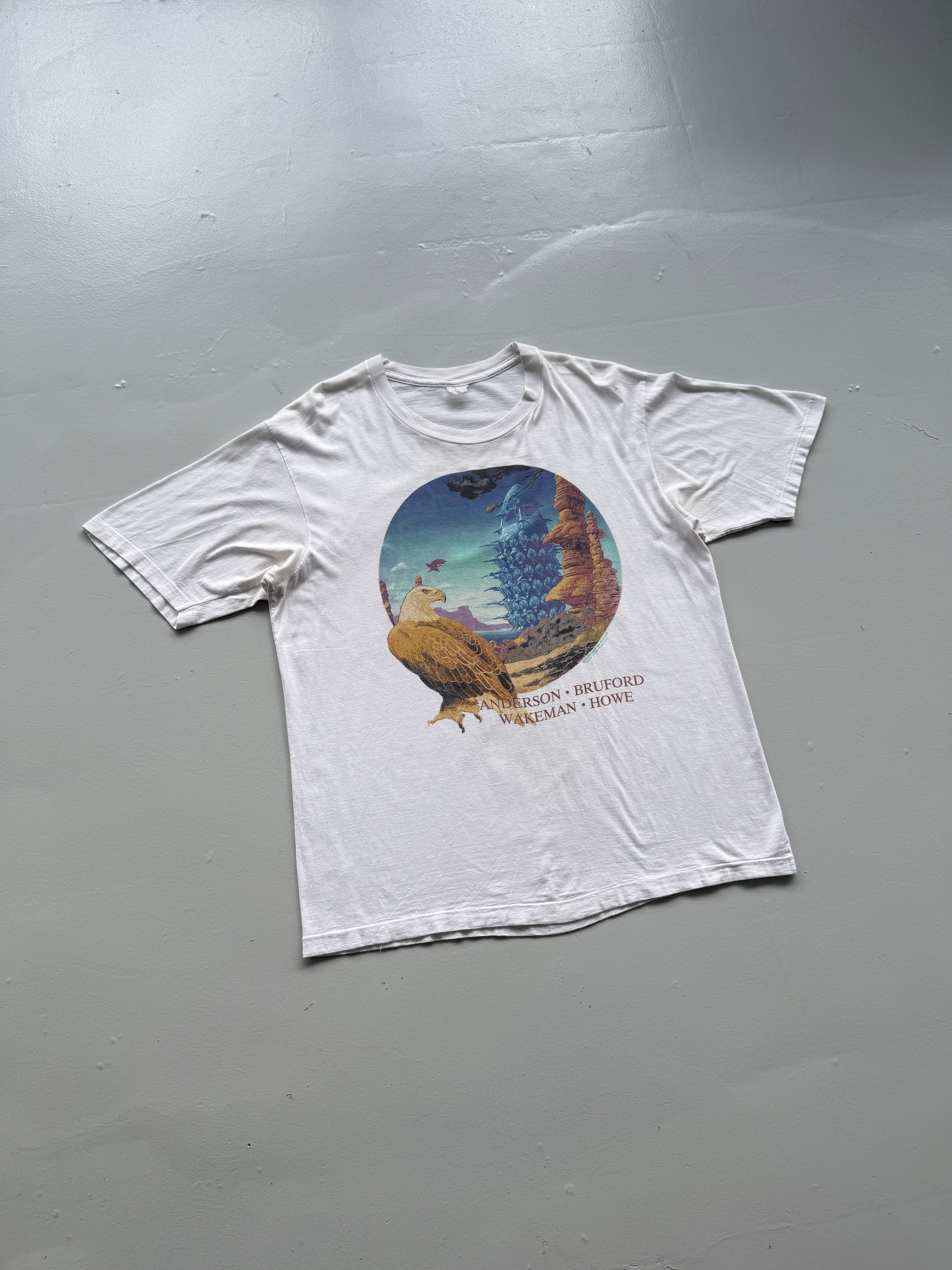 Anderson Bruford Wakeman Howe YES Tour 1989 Vintage Band T-Shirt - Large