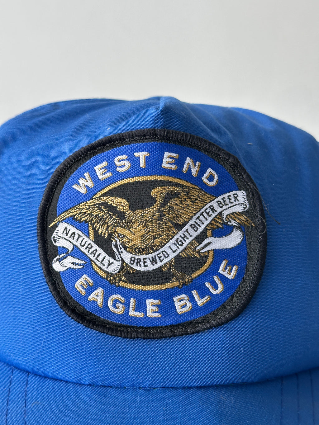 Blue West End Eagle Blue Beer 90's Vintage SnapBack Trucker Cap