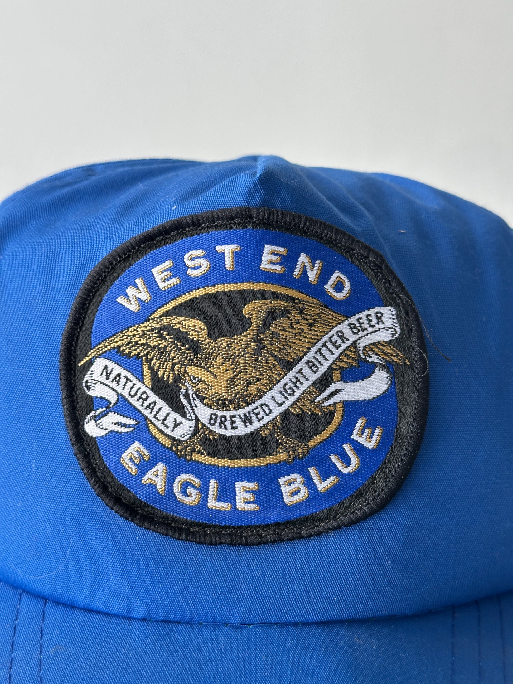Blue West End Eagle Blue Beer 90's Vintage SnapBack Trucker Cap