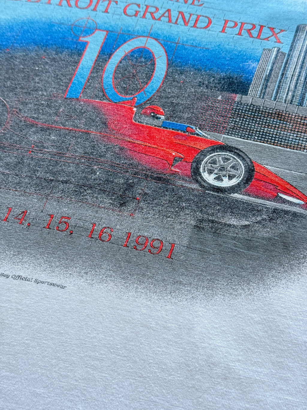 Oneita Valvoline Detroit Grand Prix 1991 Vintage Single Stitch T-Shirt -XS/Small