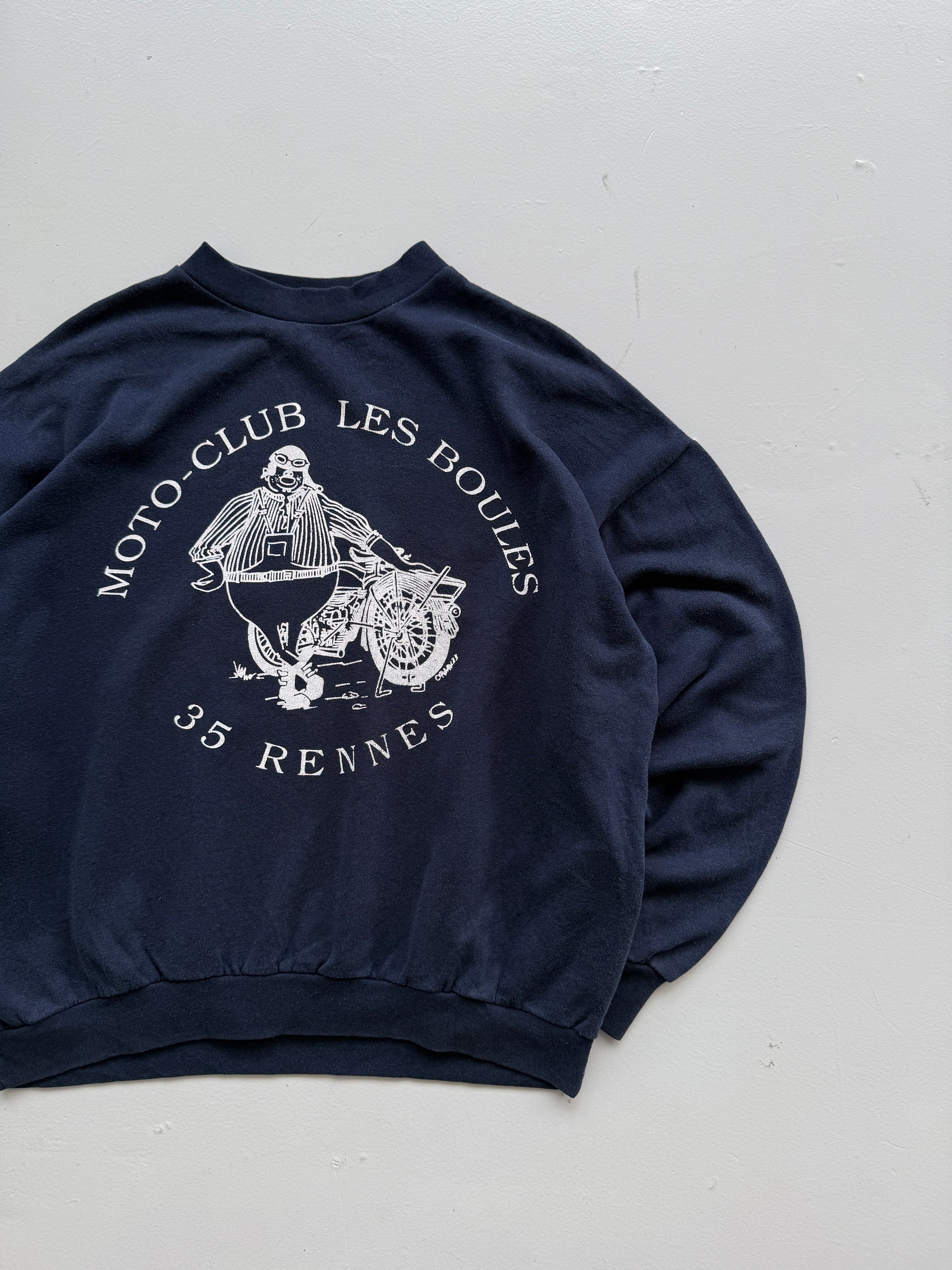 Moto-Club Les Boules Rennes 90's Vintage Sweatshirt - XL