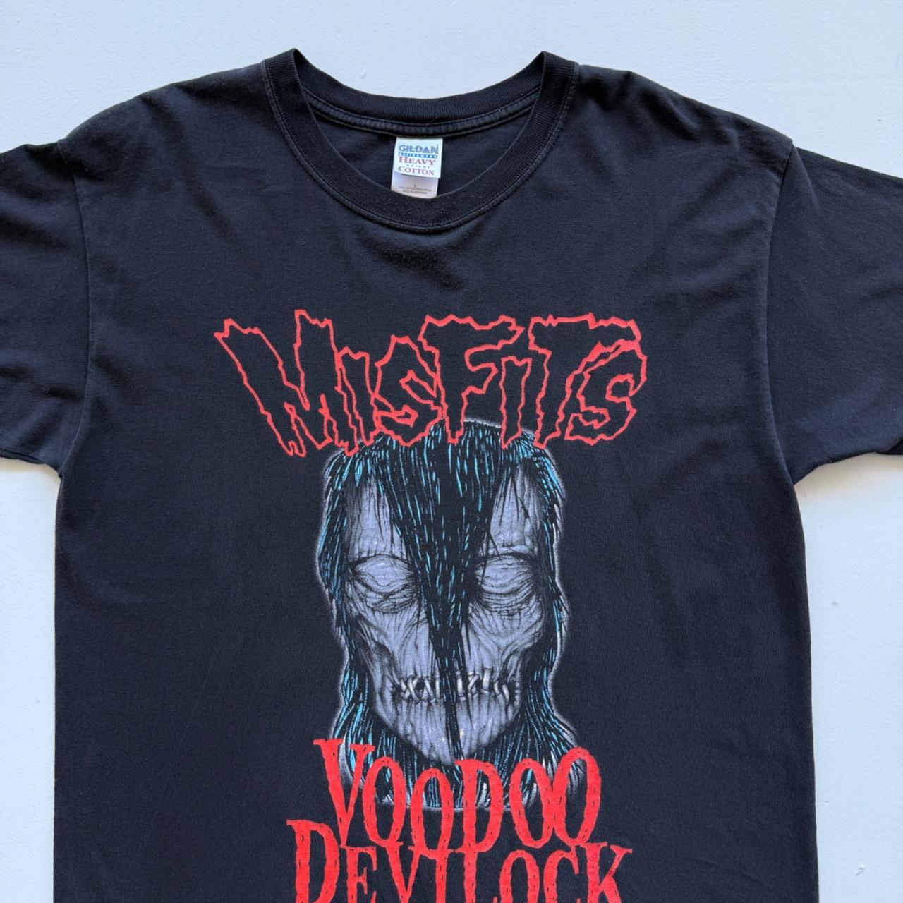 Black Misfits Early 00s Vintage Graphic Band T-shirt - Large