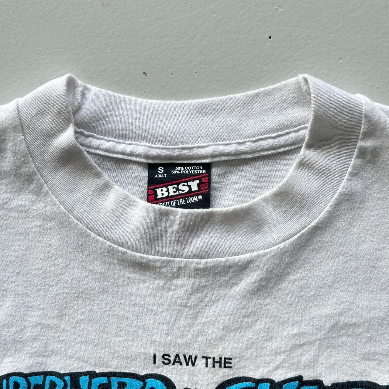 White Superhero Of The Century Vintage 90's T-shirt - X-Small