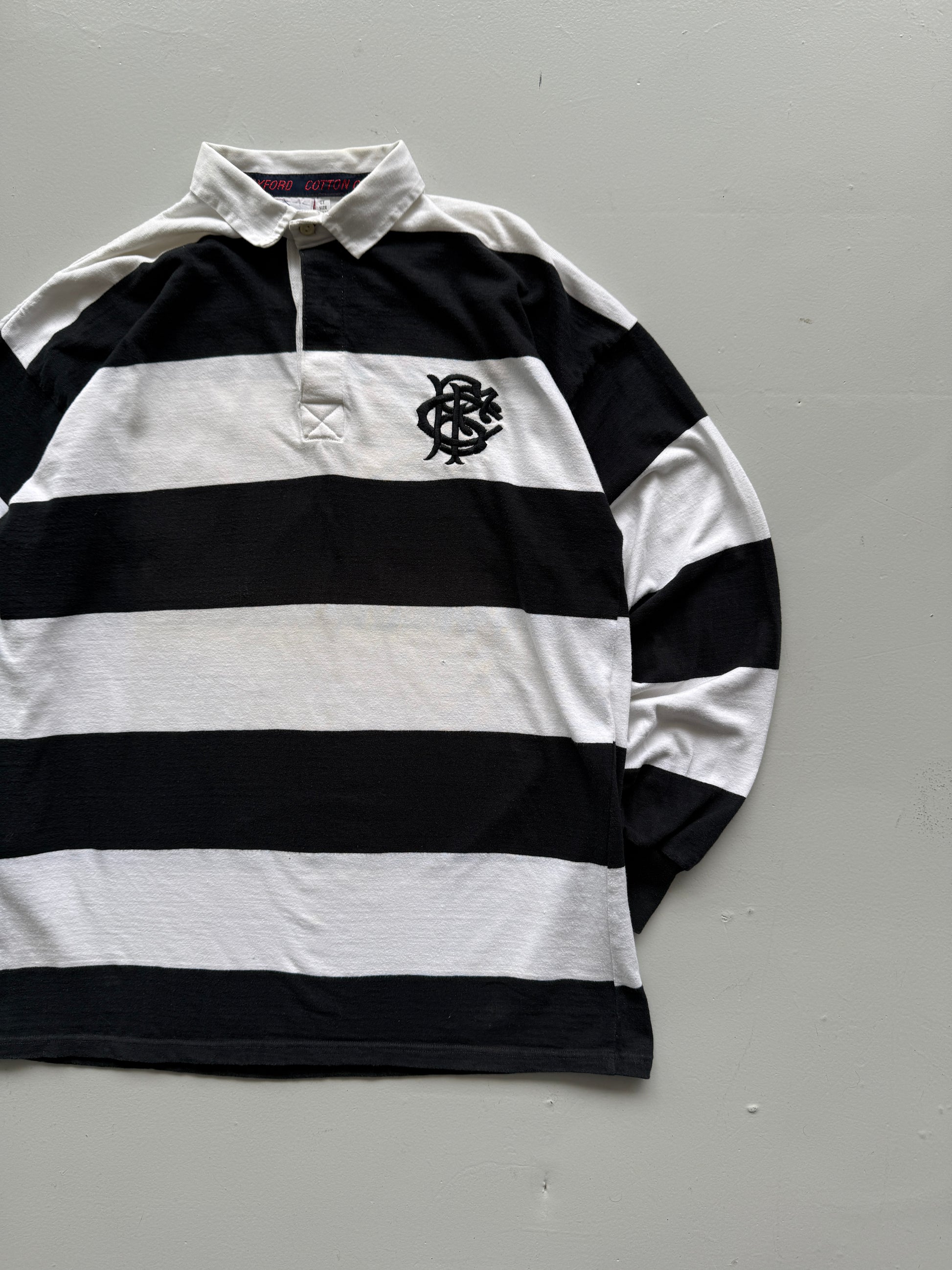 White Barbarians 1996 90's Vintage Rugby Jersey Polo Shirt - Large