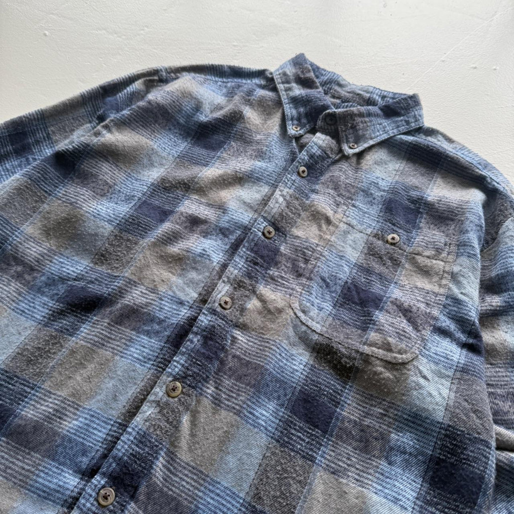 Blue Canyon Guide 80’s Vintage Flannel Long Sleeve Shirt - Large