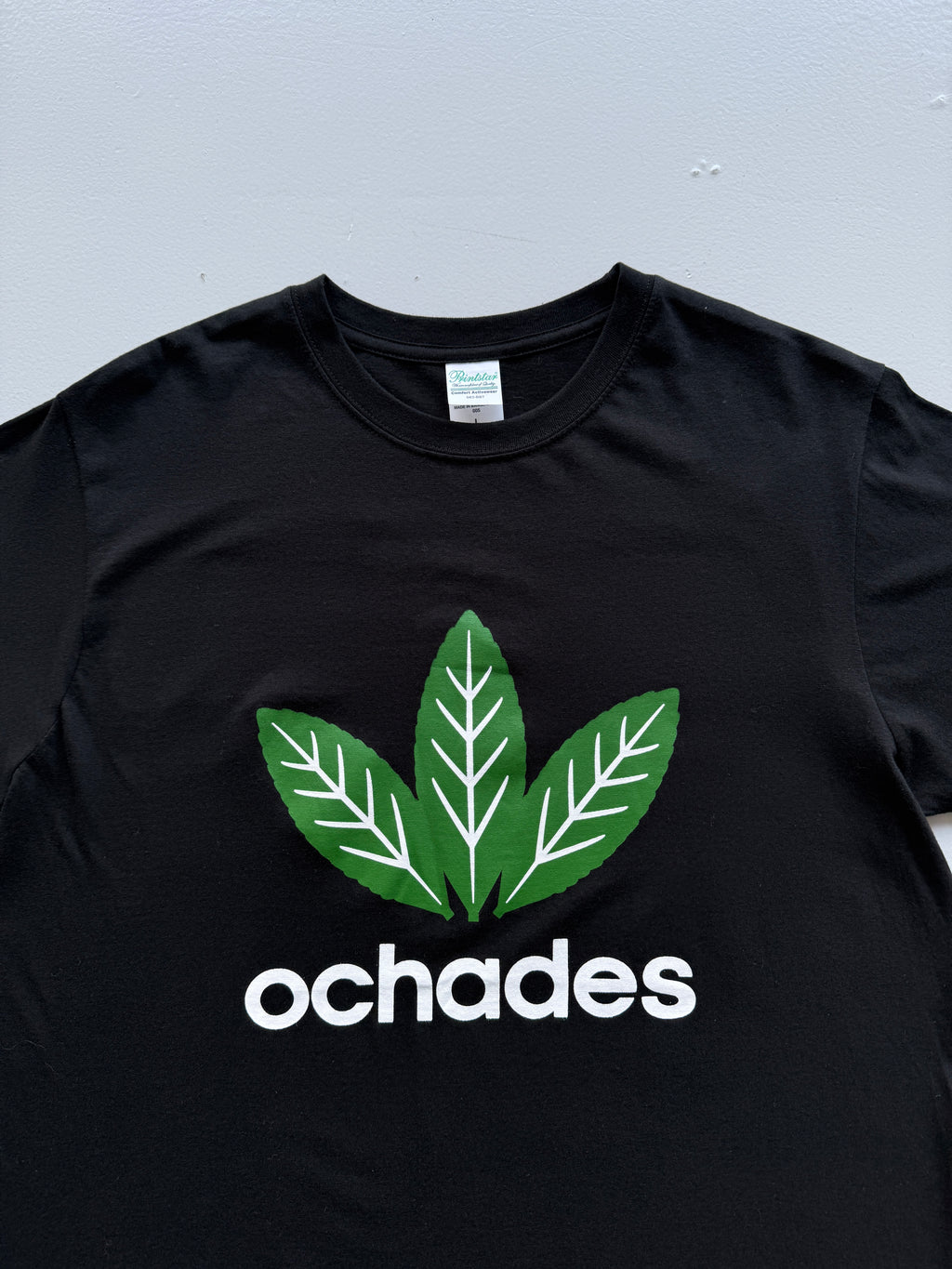 Black Ochades Adidas Style Novelty Japanese Tea Tshirt - Large