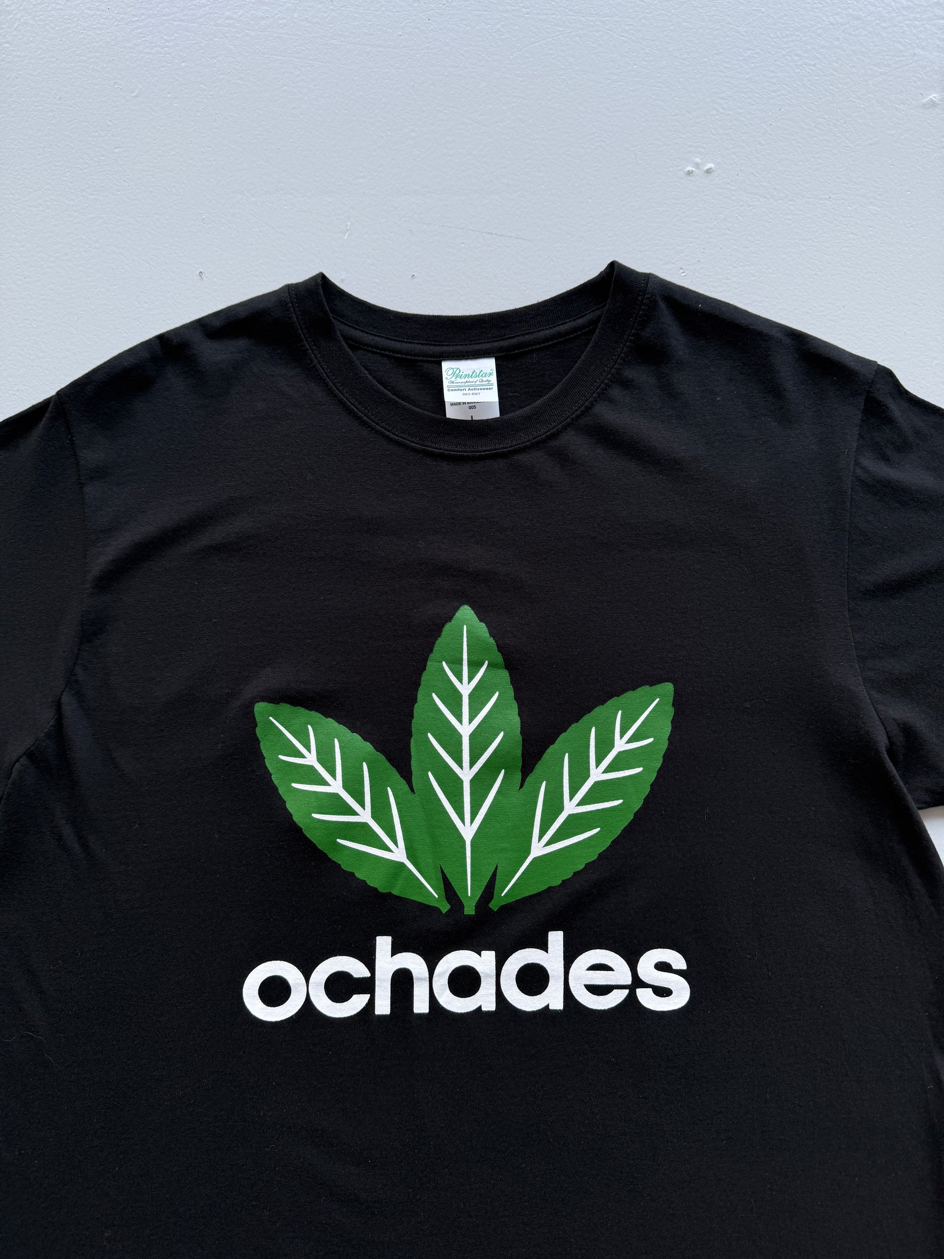 Black Ochades Adidas Style Novelty Japanese Tea Tshirt - Large
