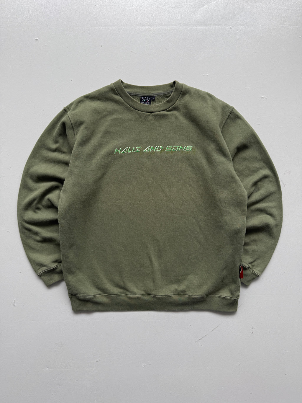 Maui and Sons Shark Racer Graphic 90's Vintage Sweatshirt - Large