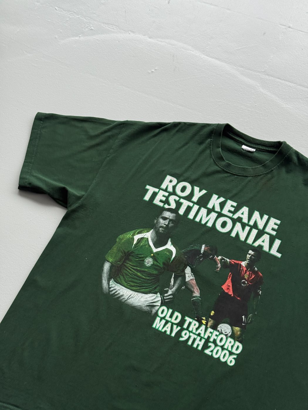 Roy Keane Testimonial Manchester United v Celtic Old Trafford 2006 Vintage T-Shi