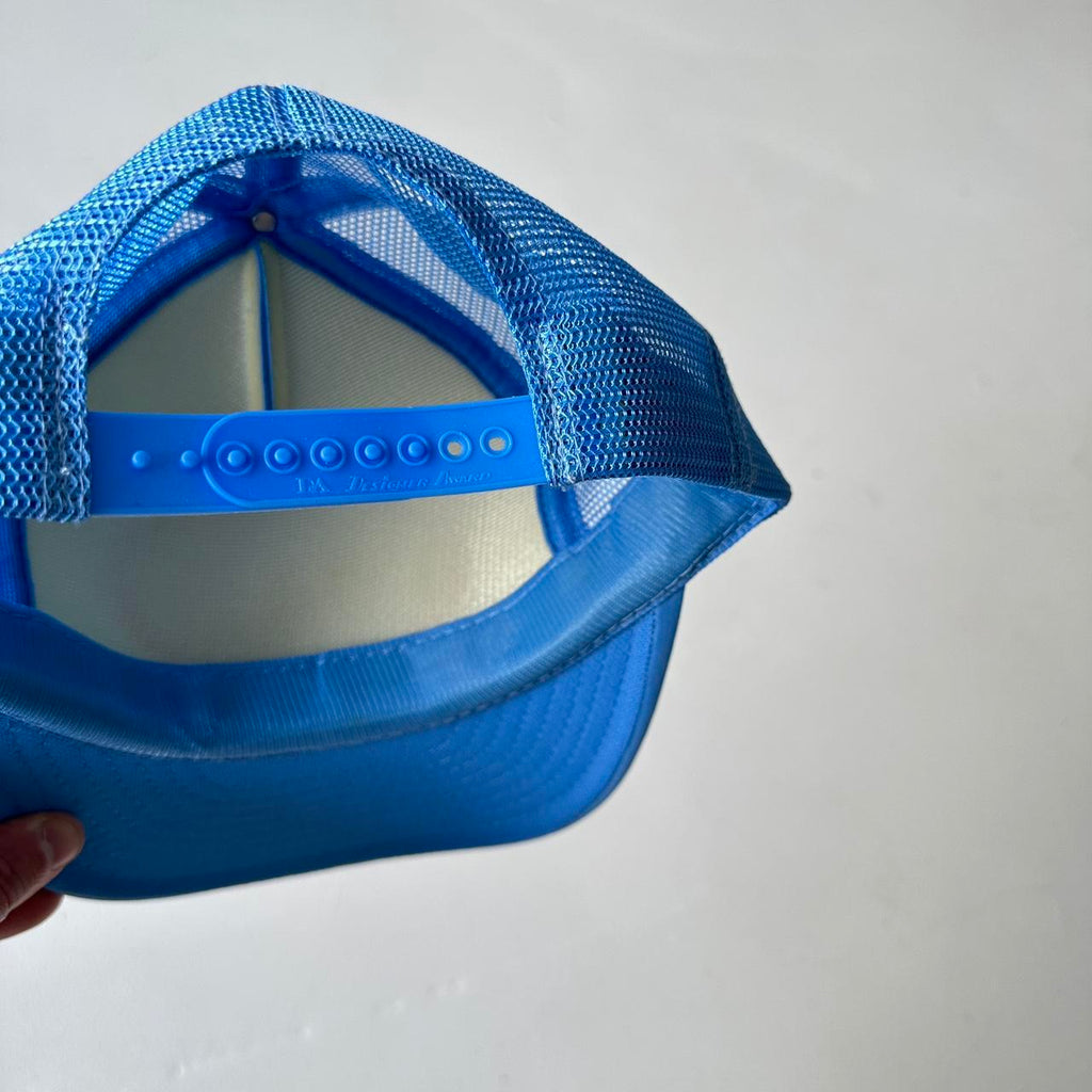 Baby Blue Queen of The Skies Mesh and Foam Trucker SnapBack Cap