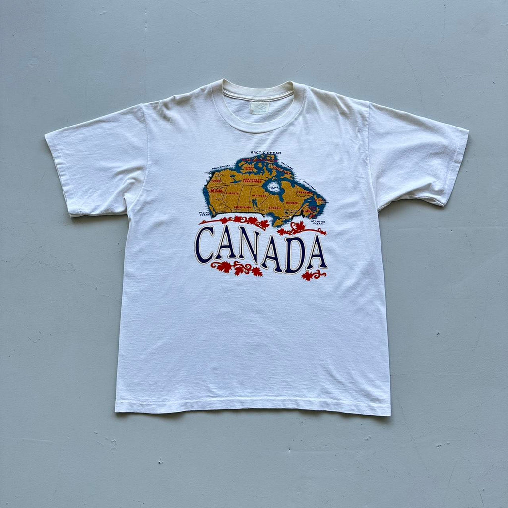 White Canada Tourist Vintage 90's T-shirt - XL
