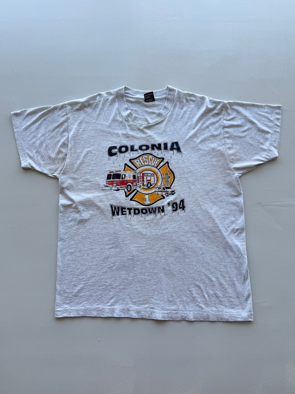 Colonia Rescue Wetdown '94 Single Stitch Vintage T-Shirt - XL