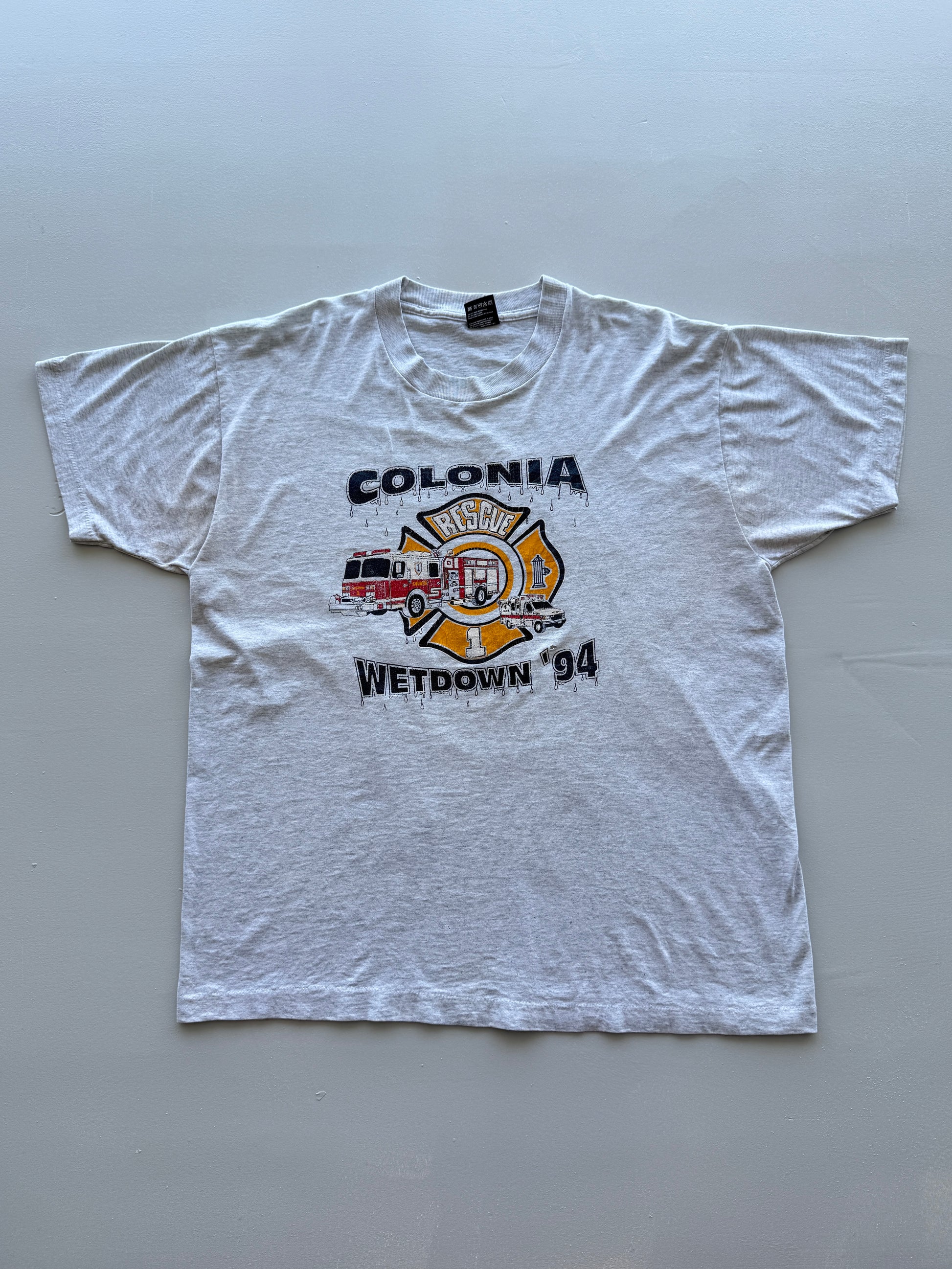 Colonia Rescue Wetdown '94 Single Stitch Vintage T-Shirt - XL
