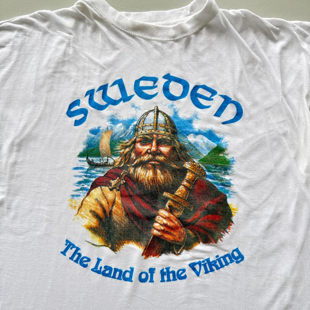 White Sweden Vintage 90s T-shirt - XL
