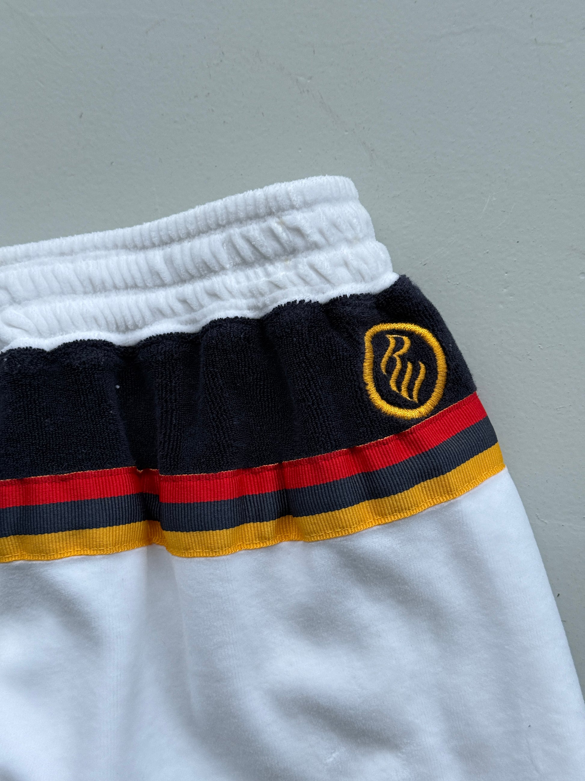 White Rocawear 00's Vintage Y2K Velvet Sweat Pants - Medium