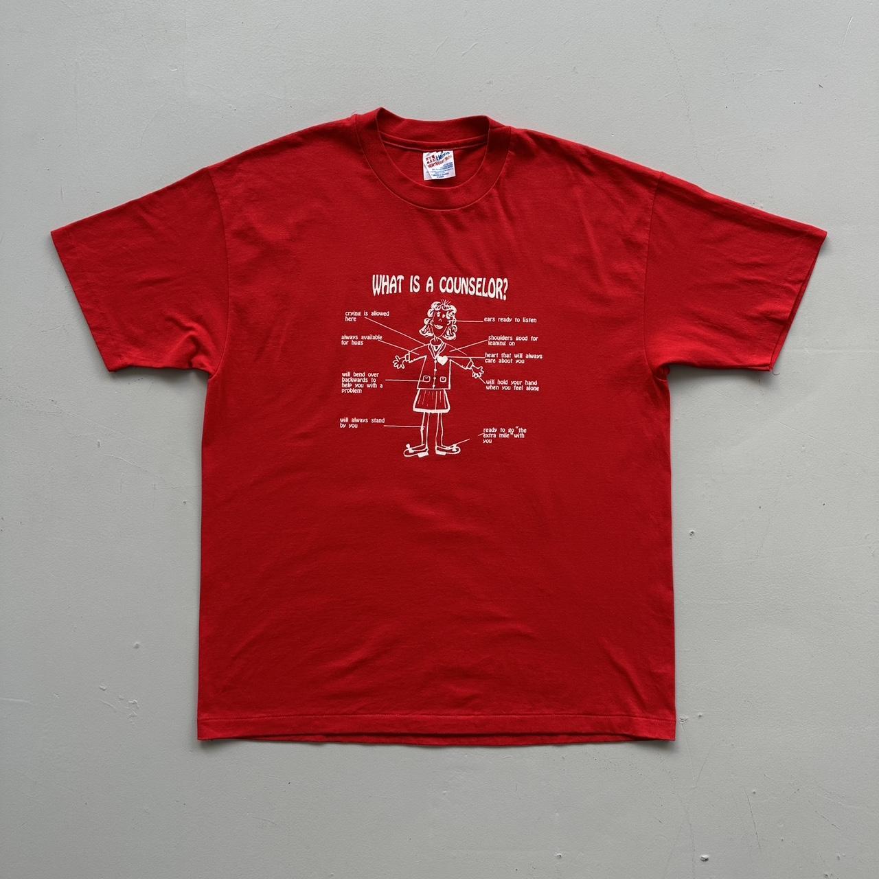 Red Counsellor Vintage T-shirt - XL