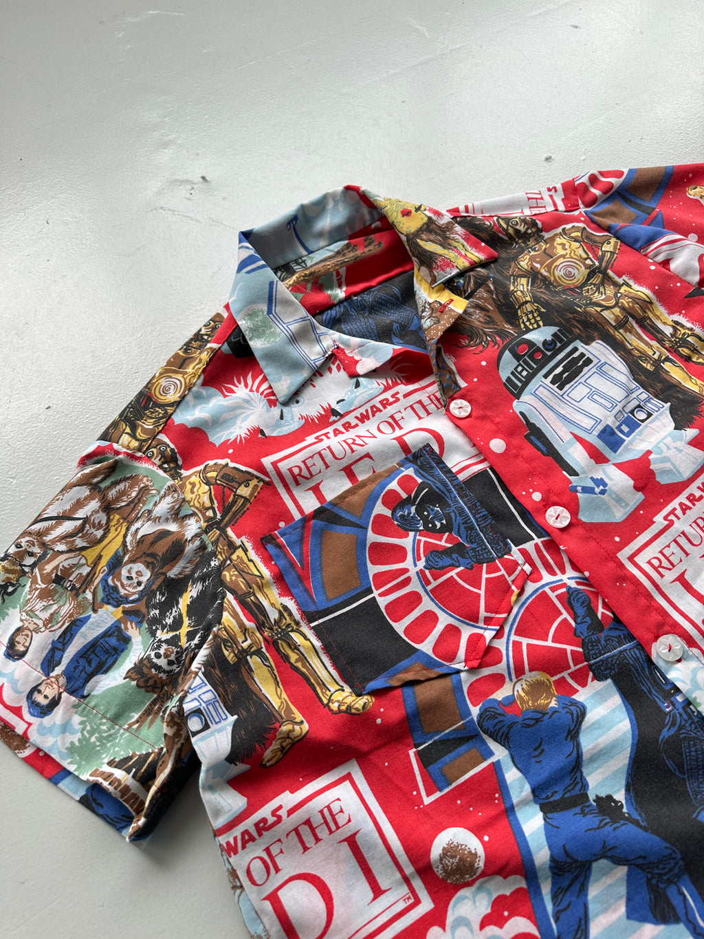 Star Wars Hand-Made Camp Collar Vintage 1980s Shirt No. 2 - Medium