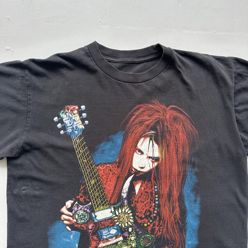 X Japan Black 90s Vintage Metal Band T-shirt - Large