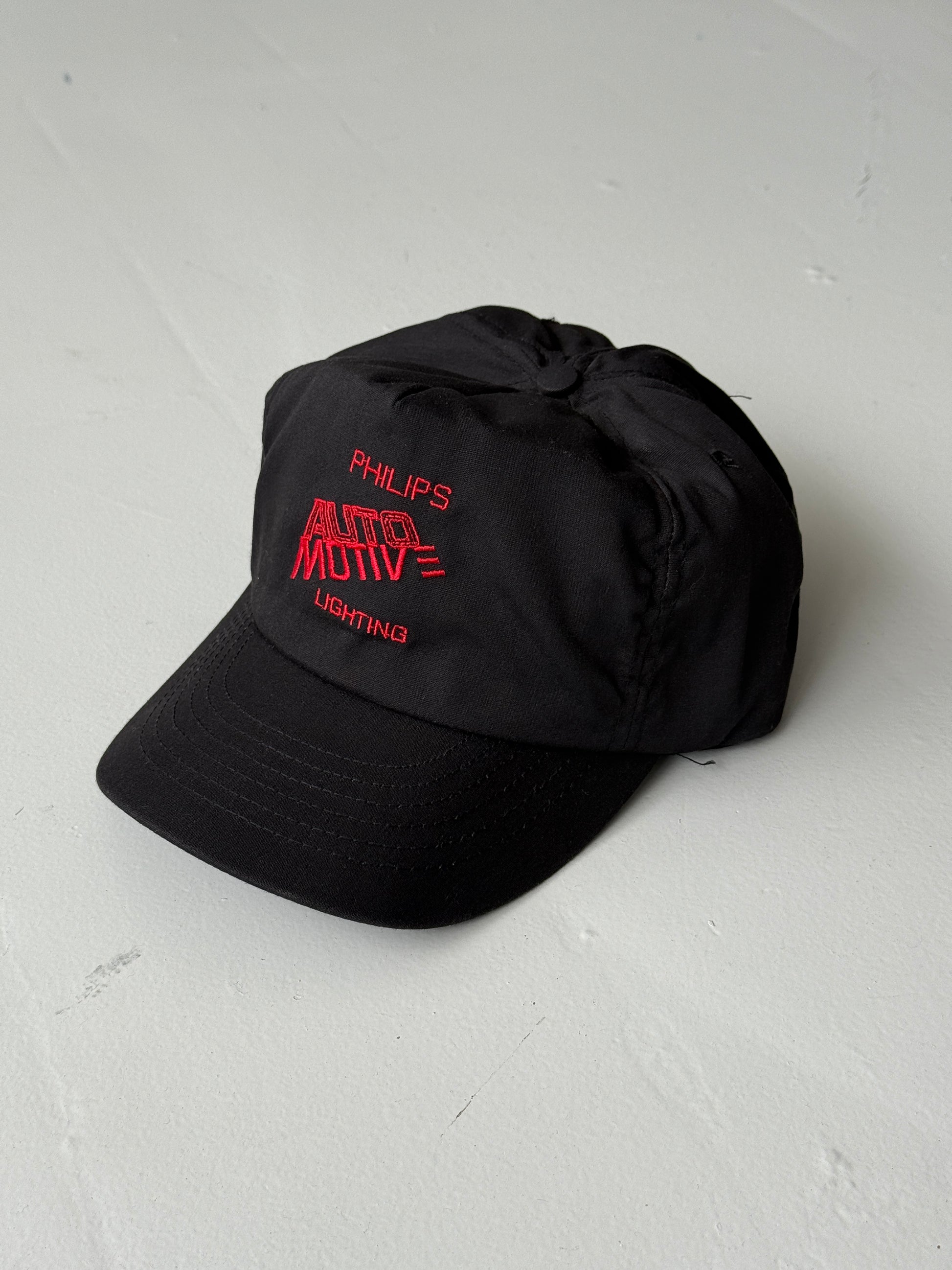 Black Philips Lighting Vintage Nylon SnapBack Trucker Cap
