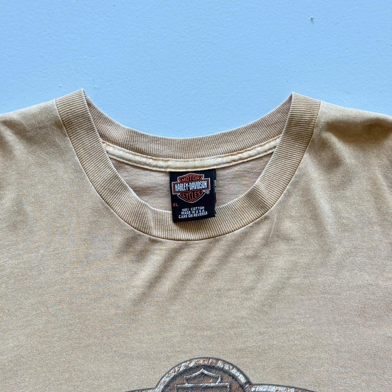 Sandstone Beige Harley Davidson 90s Vintage Graphic T-Shirt - 2XL