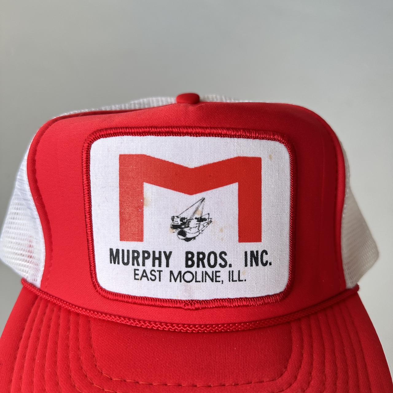 Red Murphy Bros Mesh and Foam Trucker SnapBack Cap