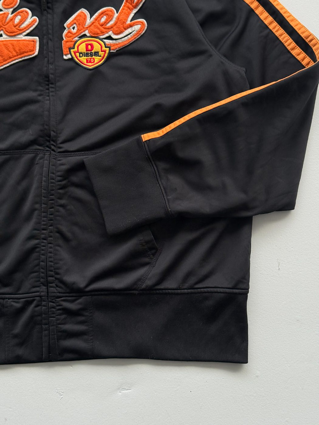 Diesel Culture Spell-Out Y2K Vintage Track Jacket - Large