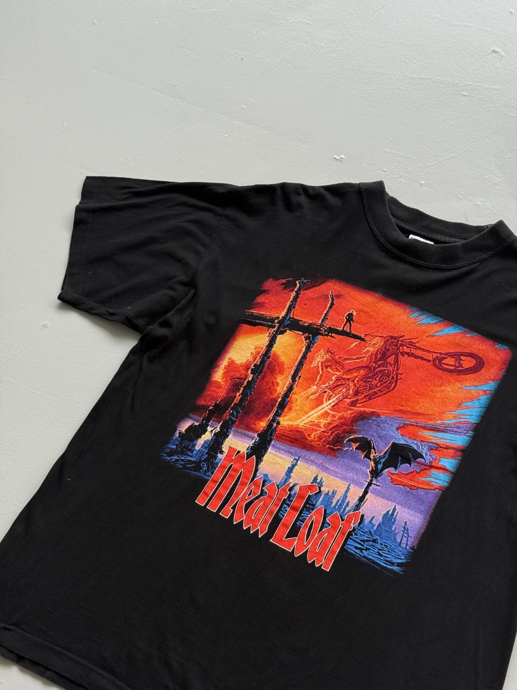 Meat Loaf European Tour Rare 1999 Vintage Graphic T-Shirt - Large