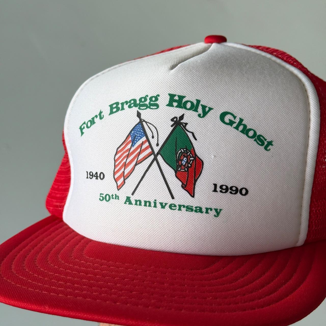 Red Fort Bragg Holy Ghost Vintage Foam and Mesh SnapBack Trucker Cap