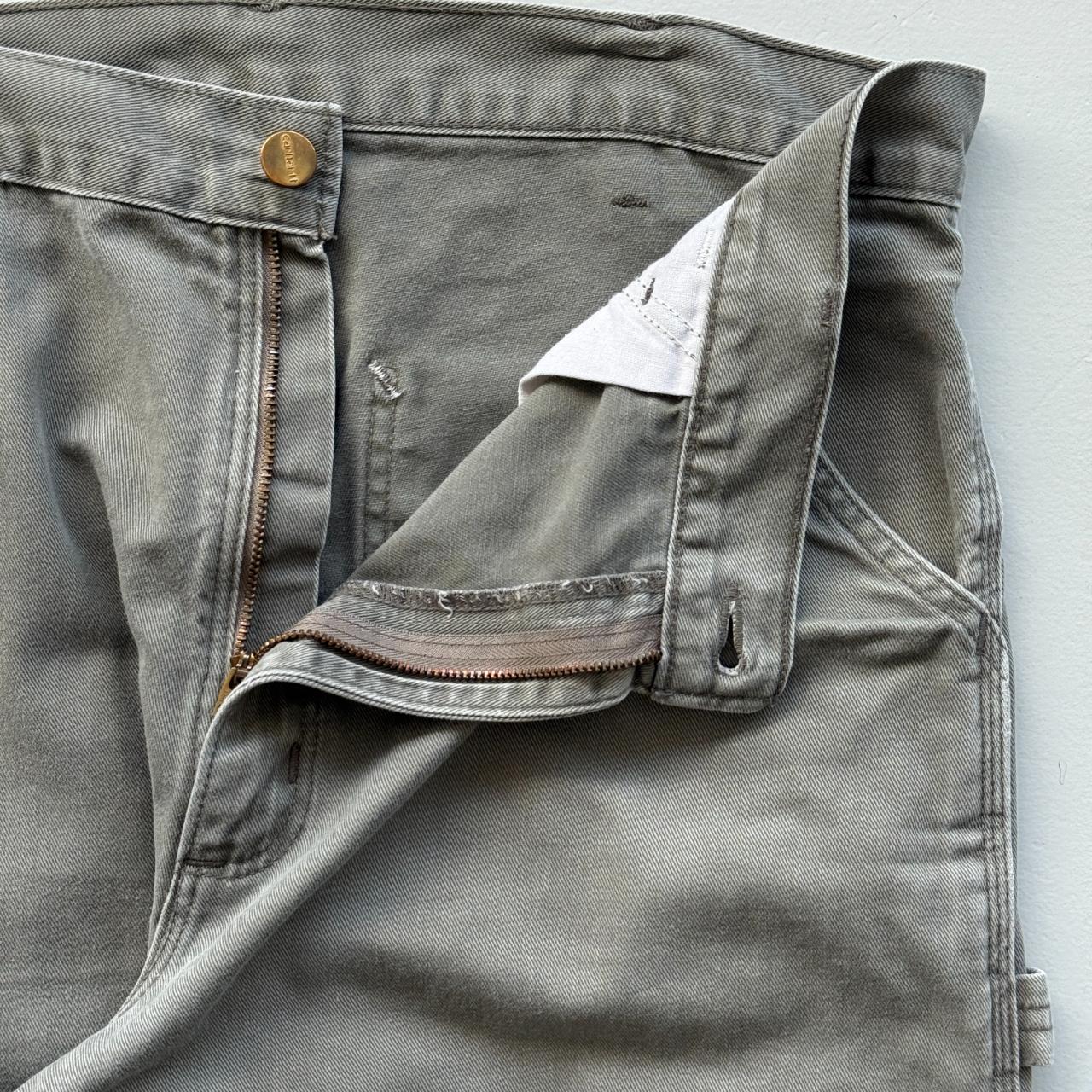 Grey / Khaki Carhartt Vintage Carpenter Pants - 34" x 32"